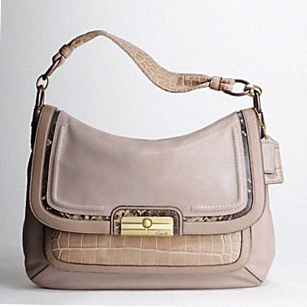 Authentic Coach Kristin Spectator Leather Bag